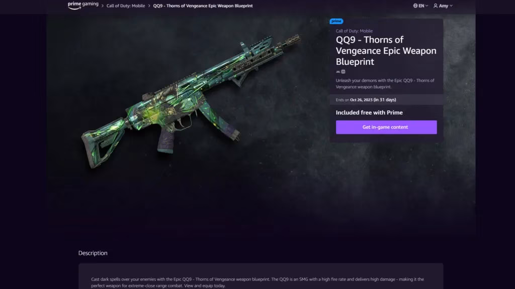 free-qq9-thorns-of-vengeance-blueprint-in-cod-mobile-2026-prime-gaming-guide-image-0